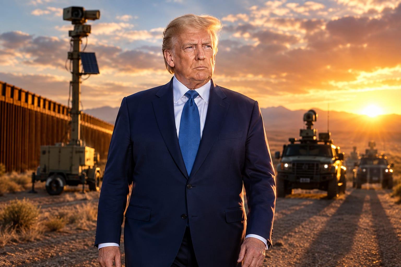 President Trump's commitment to enhancing border security with new surveillance measures.