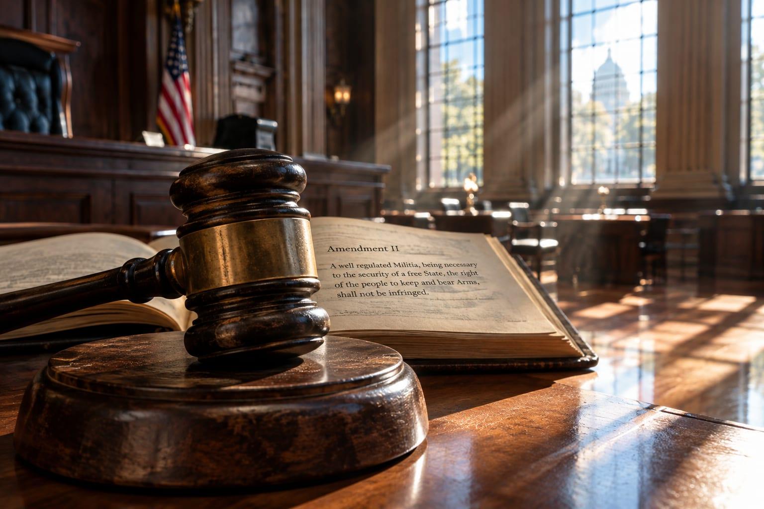 Federal judge's decision emphasizes the Second Amendment in gun law discussions.