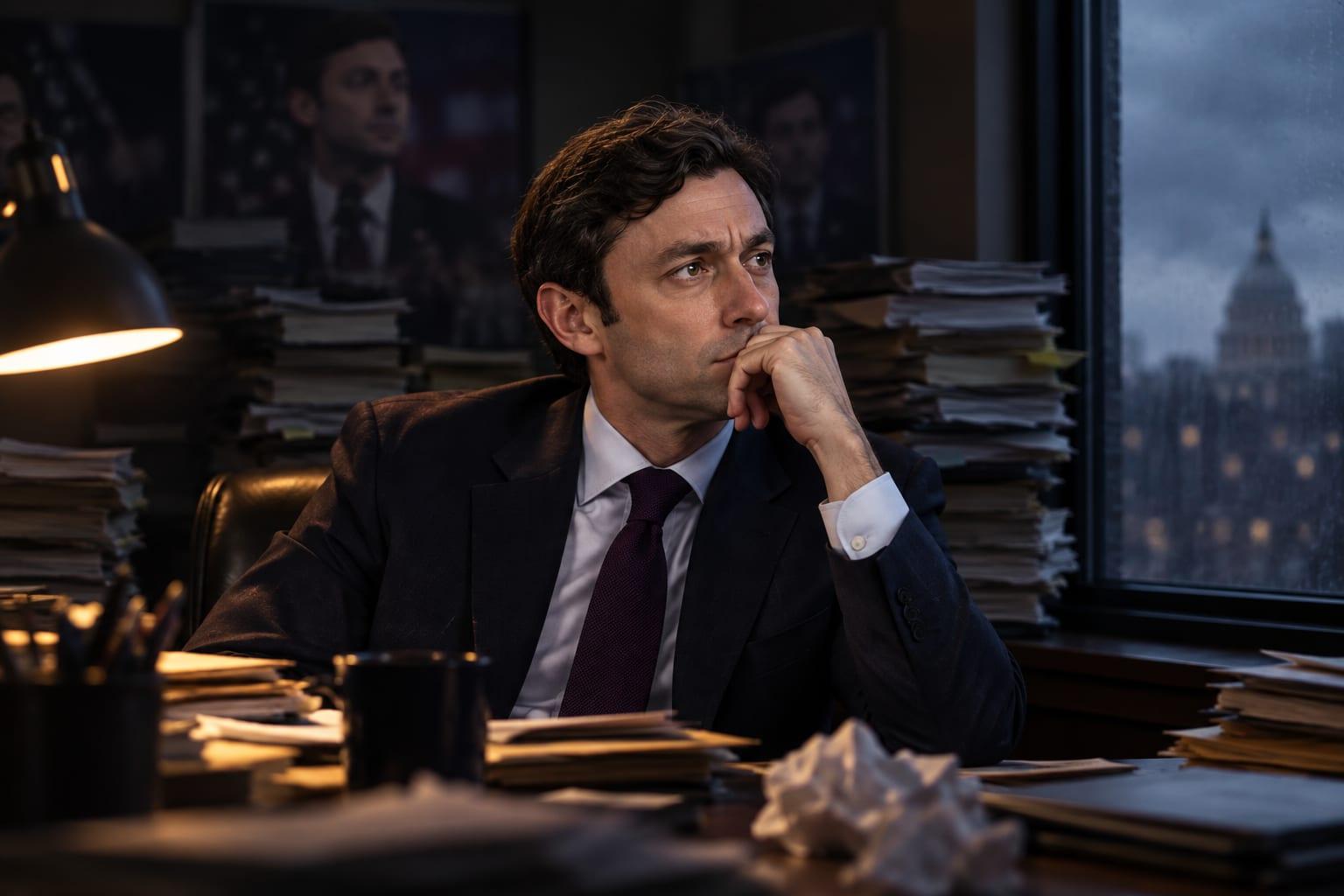 Senator Jon Ossoff faces growing criticism and challenges in his reelection campaign.