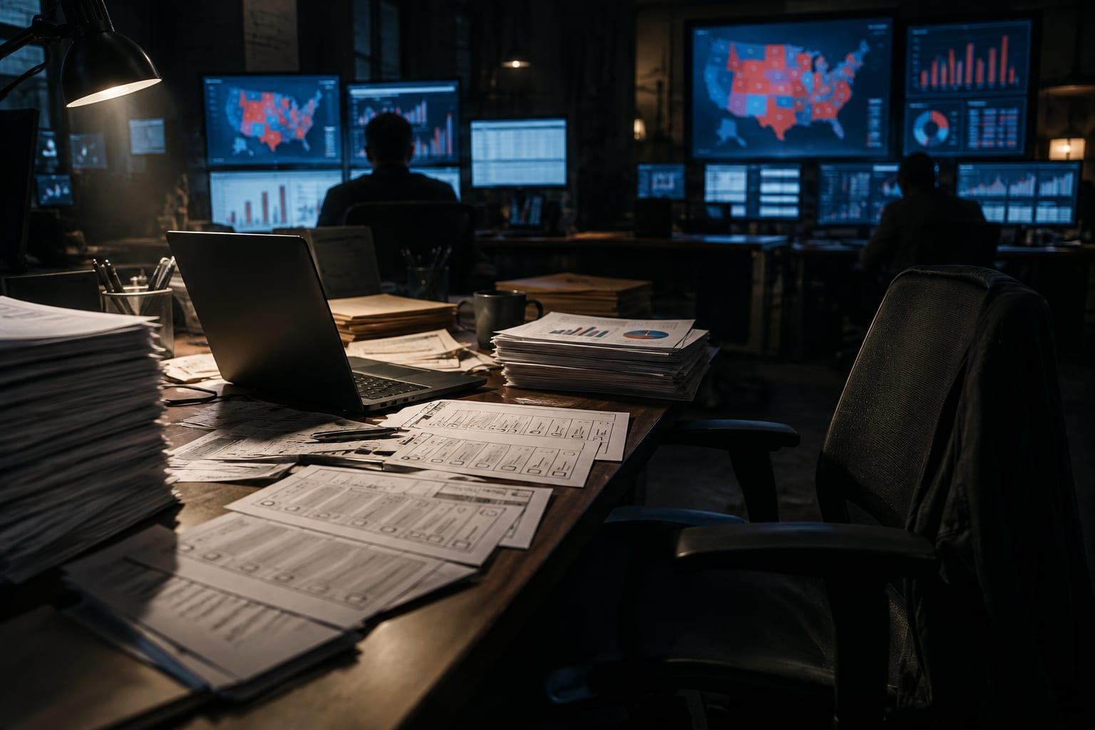 Concerns rise over the impact of fake polling data on midterm elections integrity.