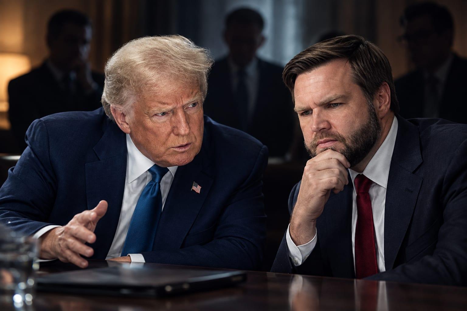 Political insiders target Vice President J.D. Vance amid GOP power struggle.