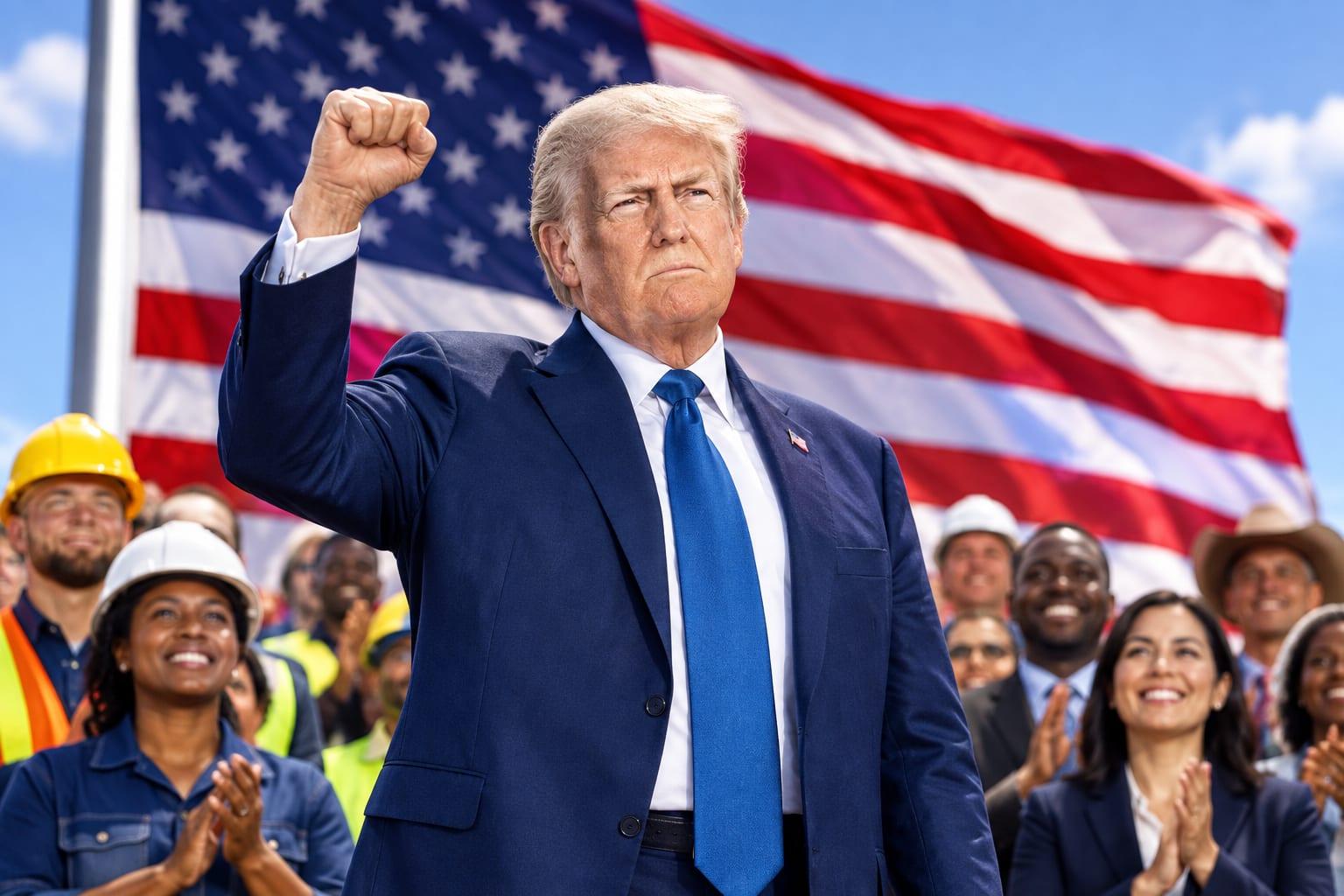 Donald Trump's policies linked with significant job growth and economic revival.