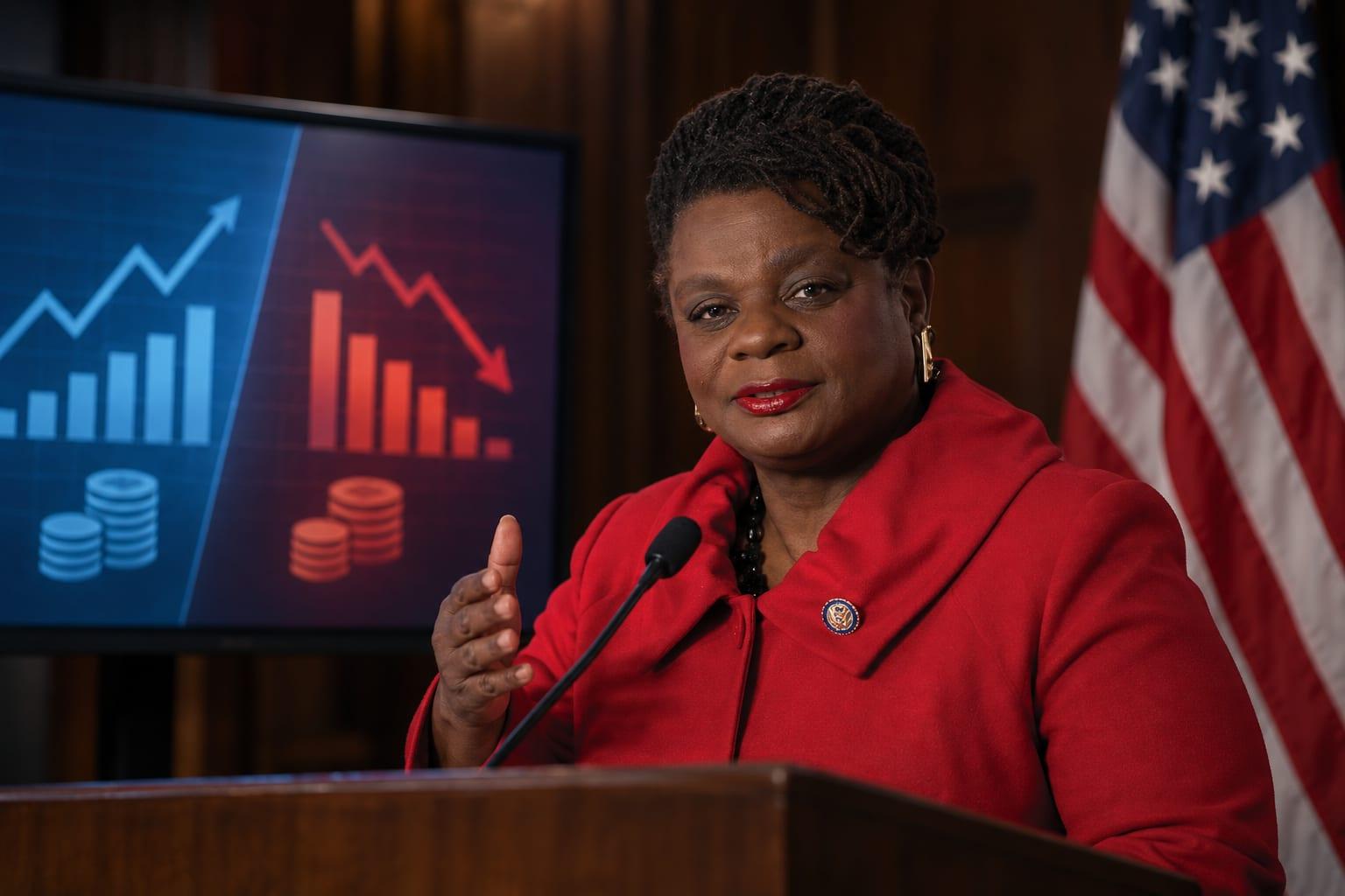 Debate over economic ideologies intensifies following Congresswoman Gwen Moore's controversial statement.