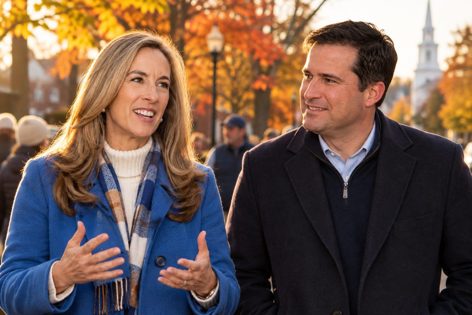 Mikie Sherrill campaigns in New England, supporting liberal veteran allies.