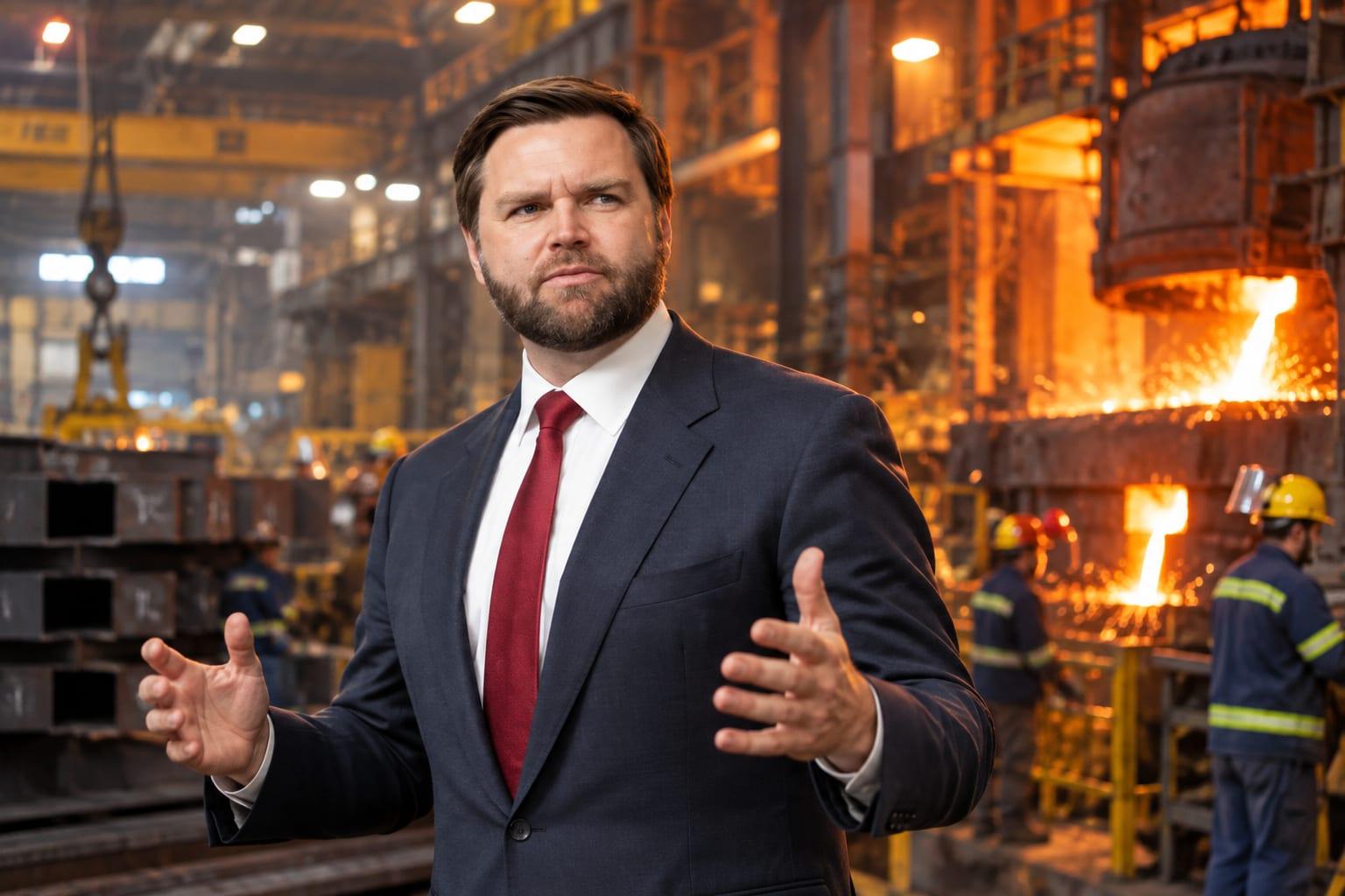 American manufacturing ethics underlined as Vice President Vance promotes industry in his hometown.