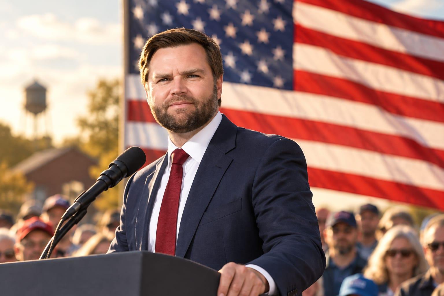 JD Vance promotes economic vision amid America First policy discussions in Ohio.