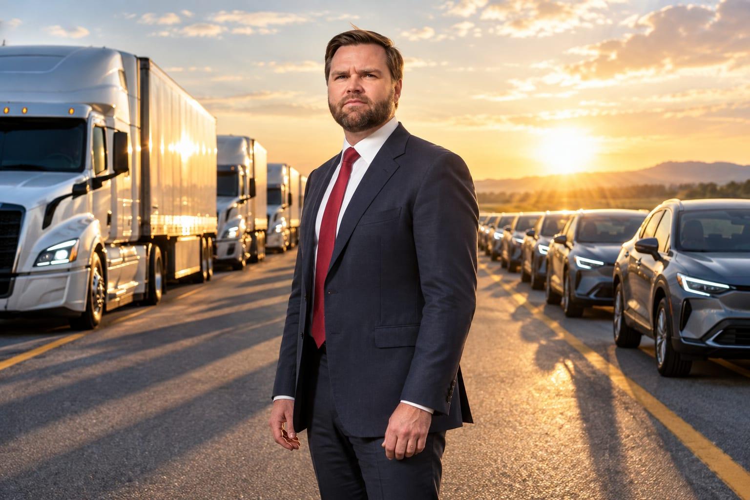 VP JD Vance champions reforms for commercial driver licenses and fuel economy standards.