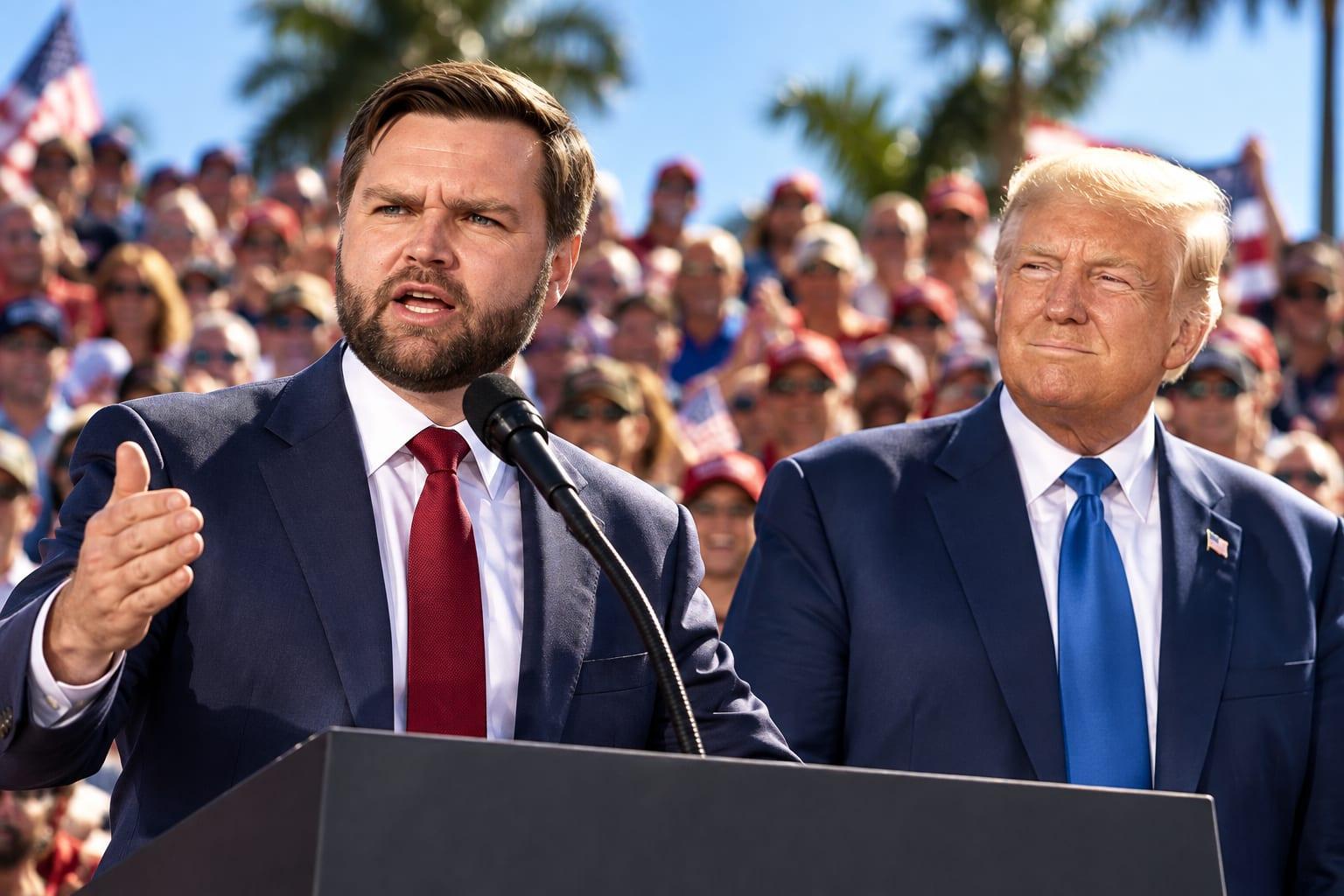 Vice President Vance champions the America First agenda amid fervent Florida crowd.