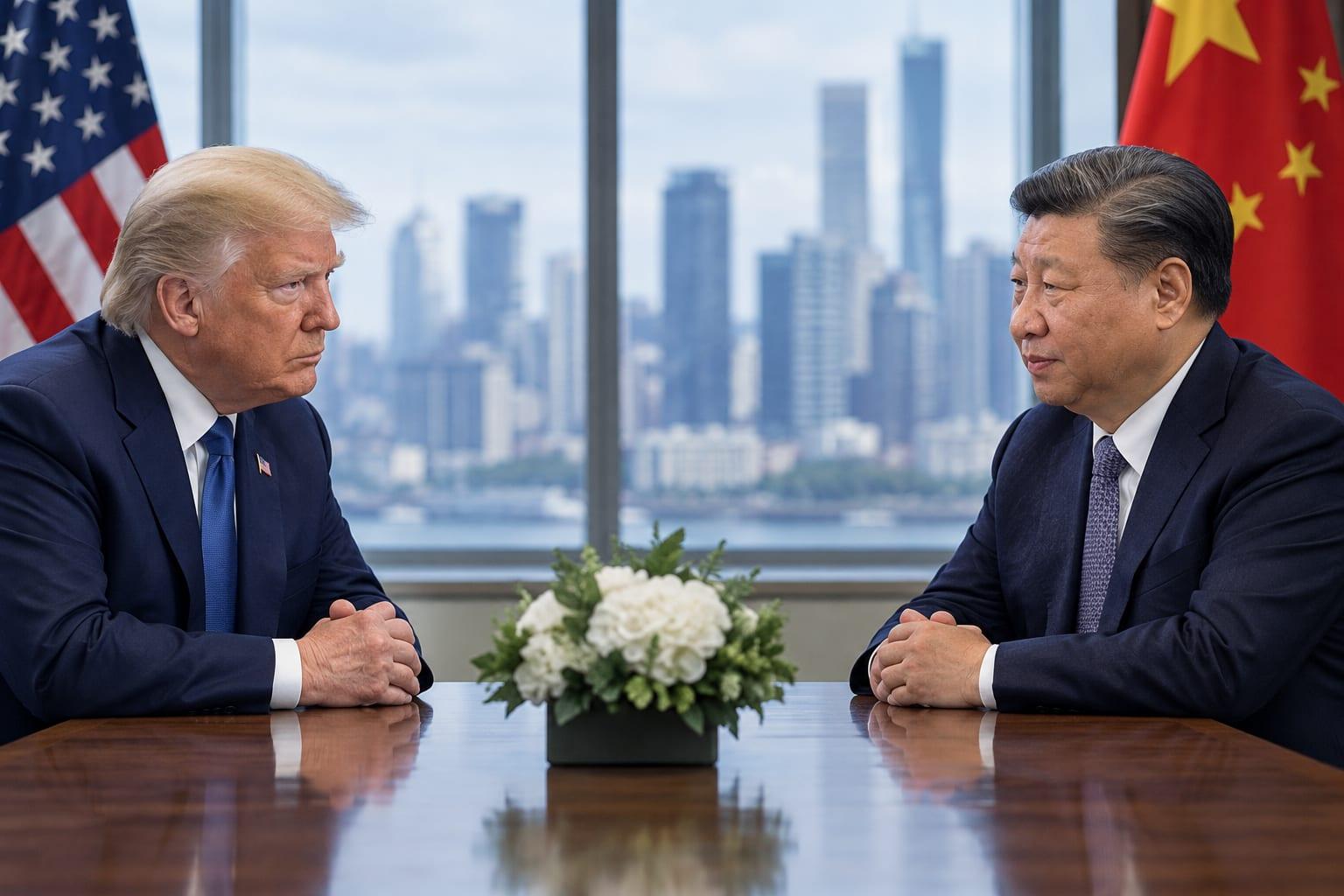 Diplomatic relations between the United States and China concerning Taiwan policy.