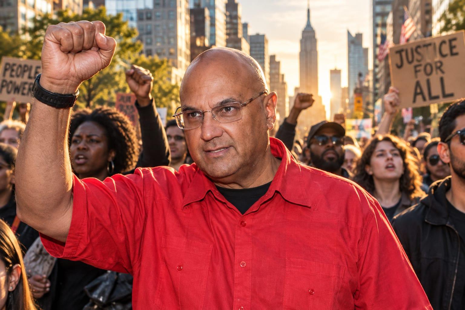 Neville Roy Singham's federal probe intersects with Jodie Evans's Manhattan protest involvement.