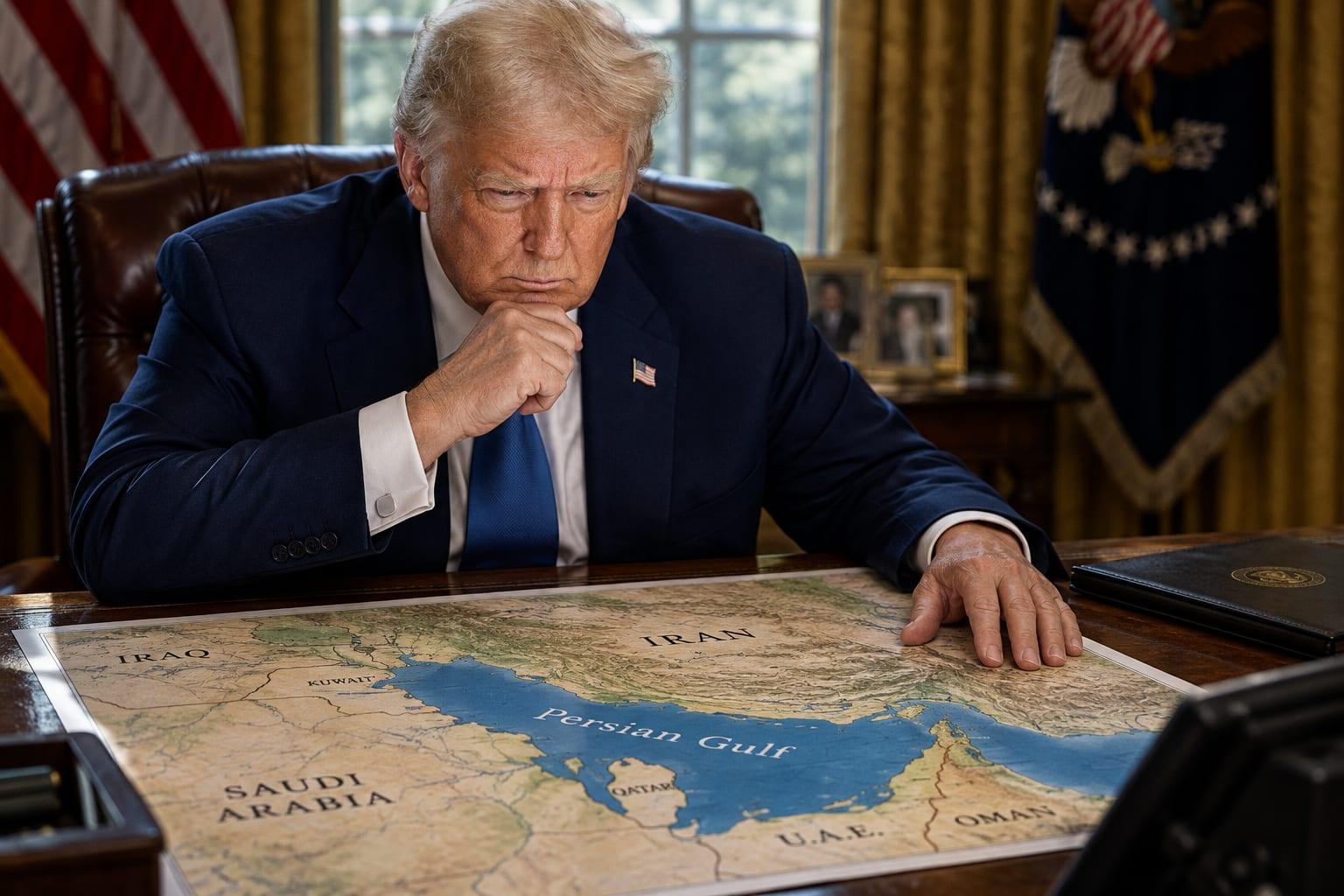 US-Iran tensions rise as Trump dismisses a temporary Strait of Hormuz proposal.