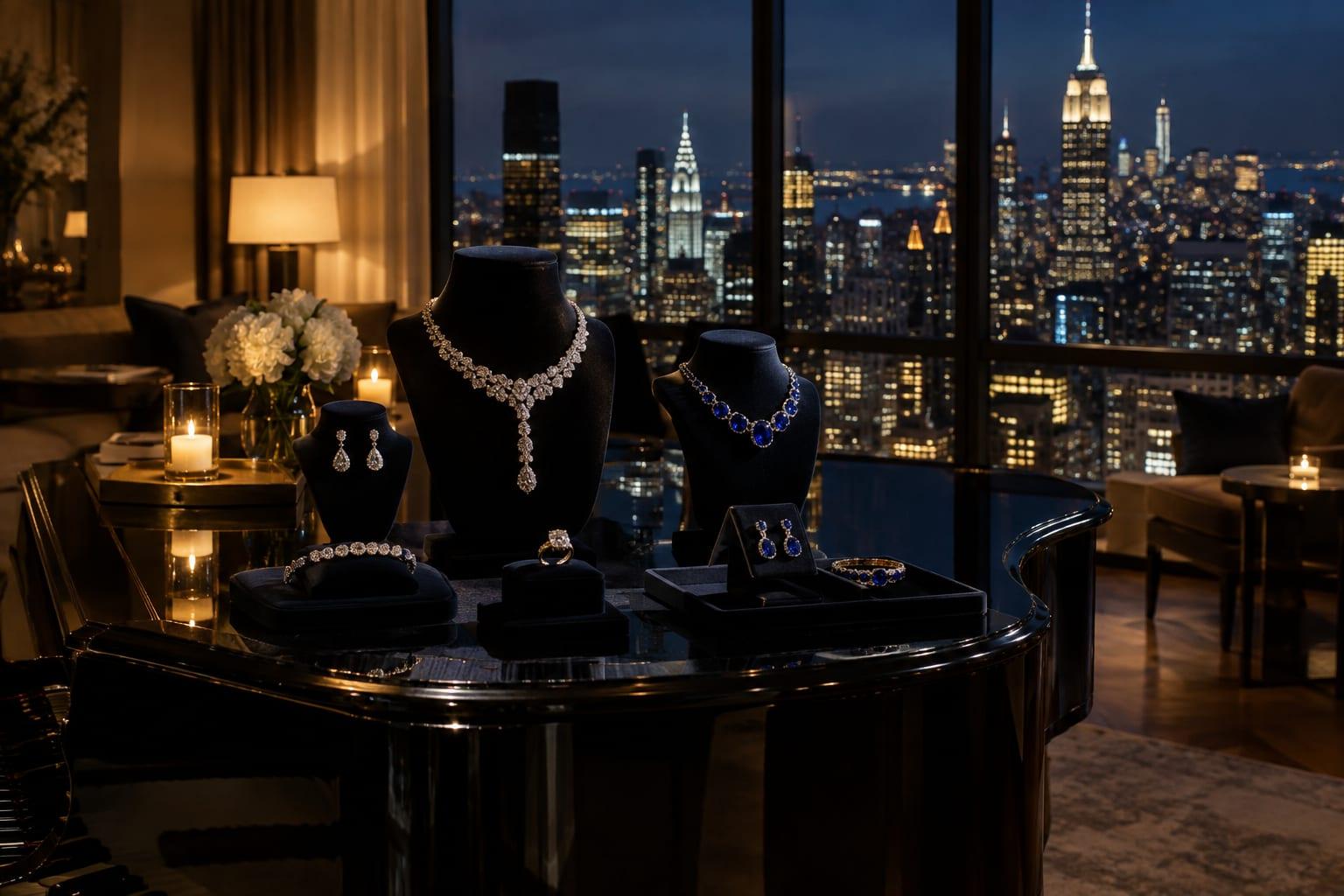 Luxurious New York fundraiser highlights political divides and opulence in American politics.