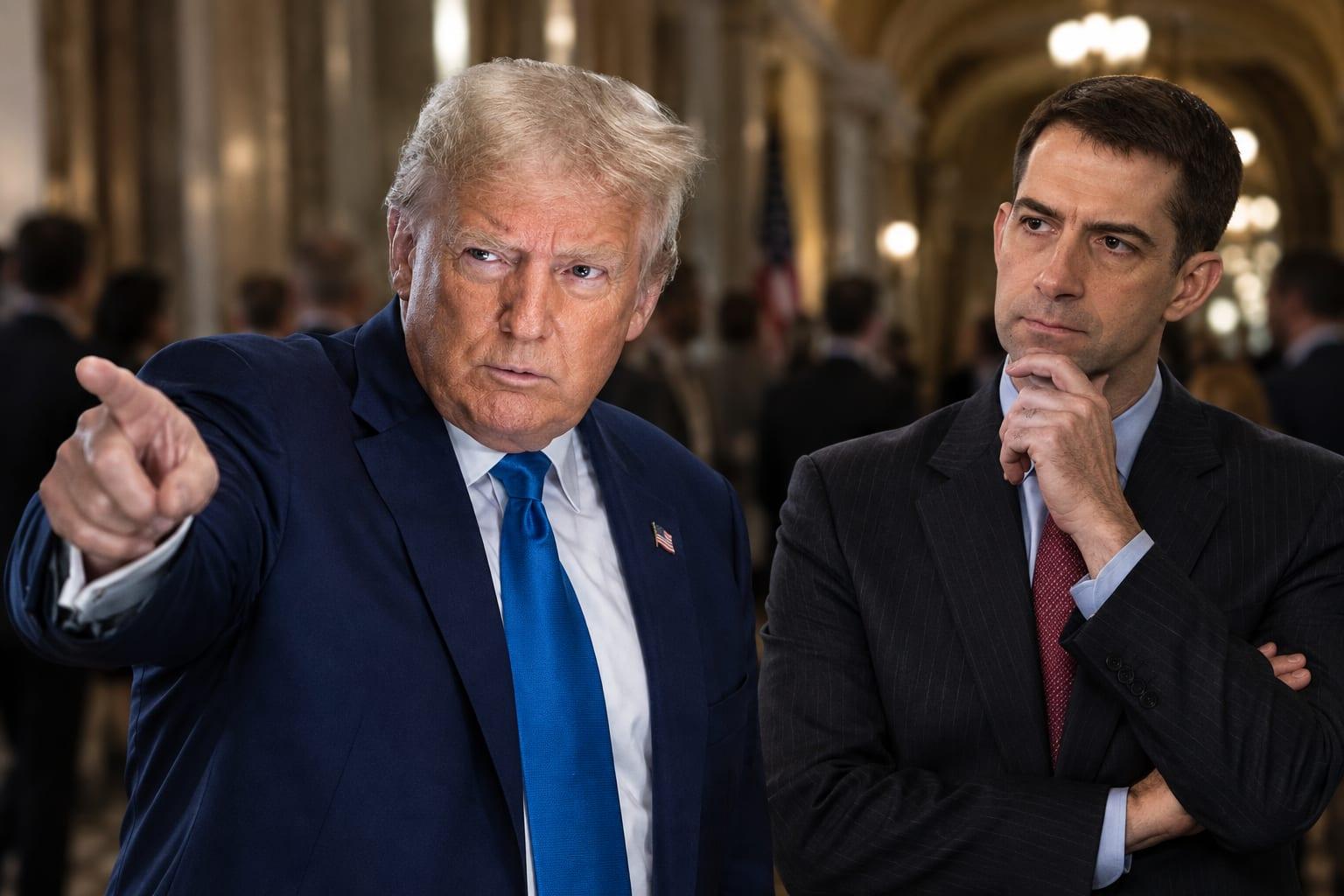 Trump urges Senate spotlight on permanent daylight saving time, pressuring Sen. Cotton.