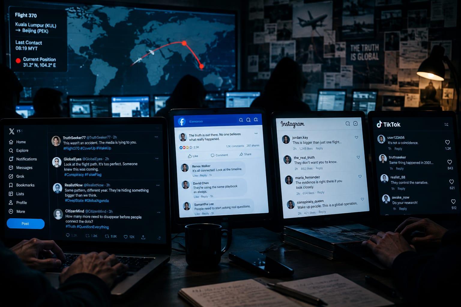 False flag theories flood social media following Flydubai terror attack news.