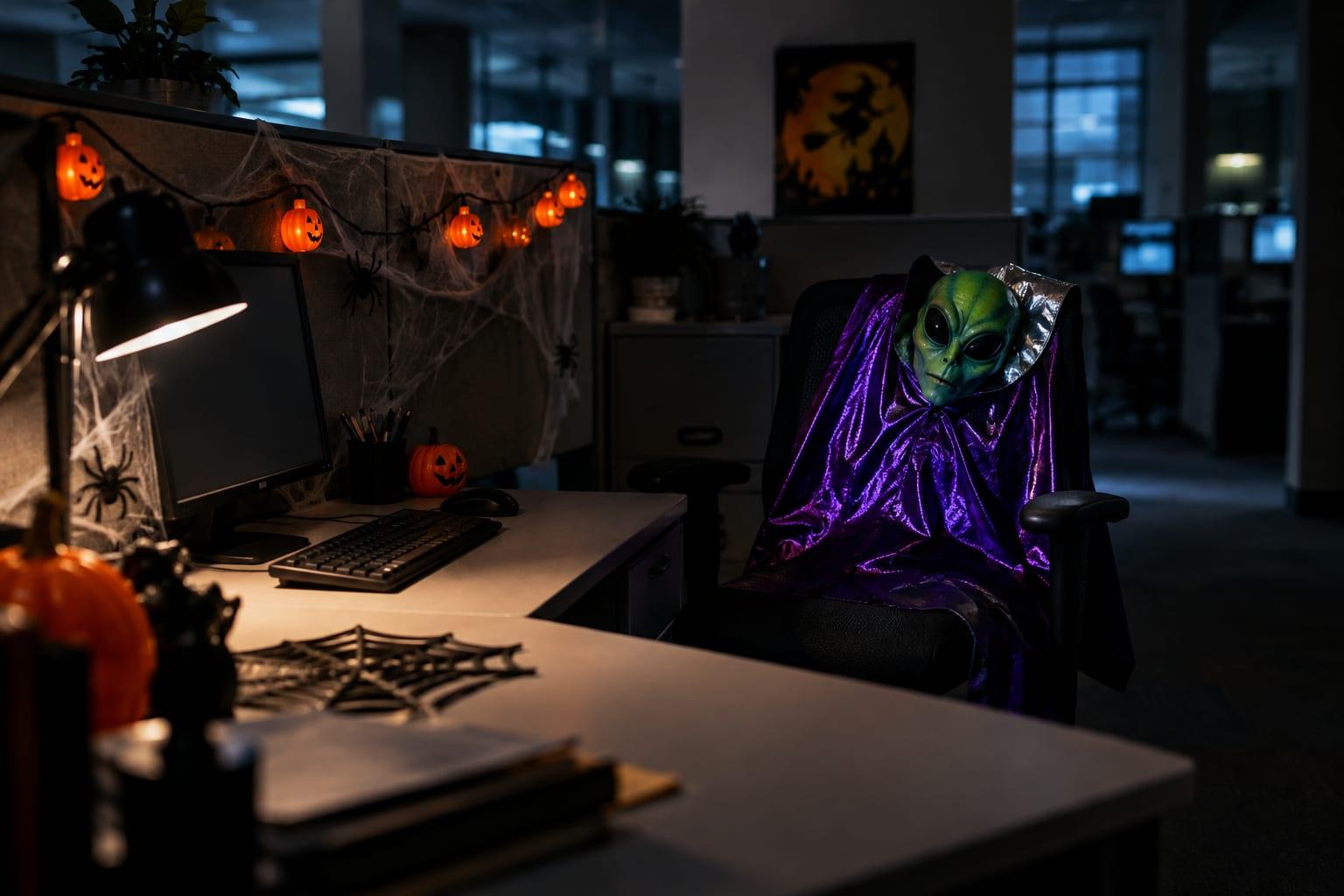 Debate ensues over a Halloween costume's impact on religious sensitivities at work.
