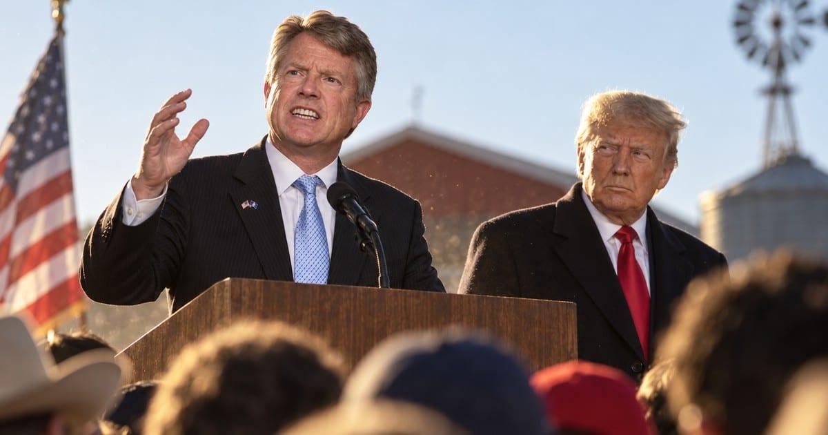 Trump loyalty and transgender policy dominate a tightening Kansas Senate race.