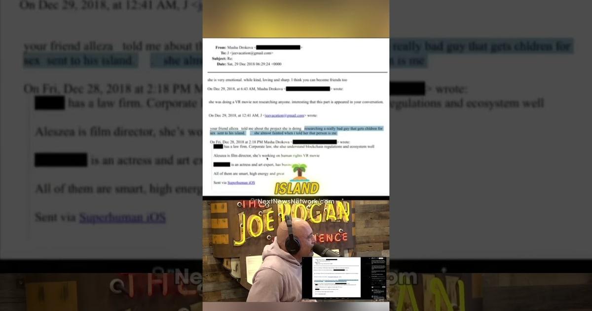 BOMBSHELL: Epstein File Leaves Joe Rogan STUNNED – 'There's No Way to Interpret That Any Other Way'