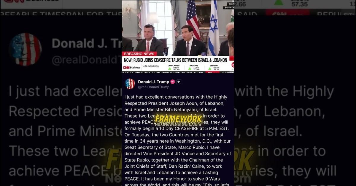 TRUMP DELIVERS: President and Rubio Stand WITH Israel, Put Lebanon on NOTICE