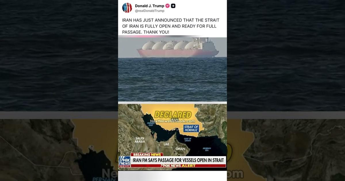 TRUMP WINS AGAIN: Iran Backs Down as Strait of Hormuz Opens Without a Shot Fired