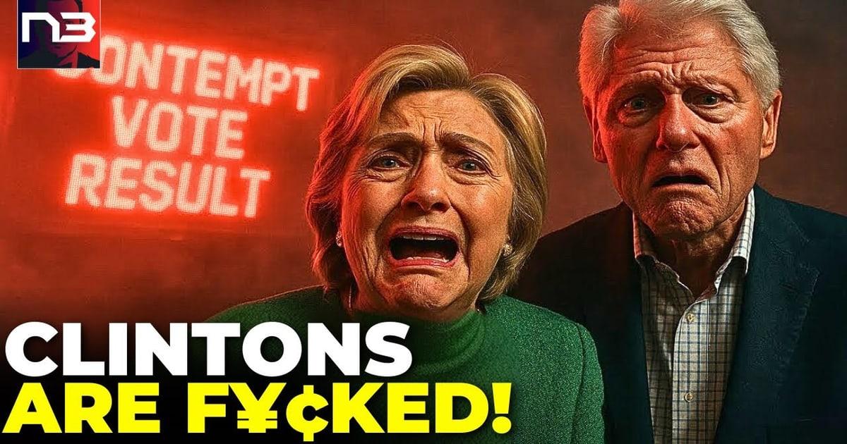 BOMBSHELL: House Votes CONTEMPT Against Bill and Hillary Clinton Over Epstein Ties – Full House Vote IMMINENT