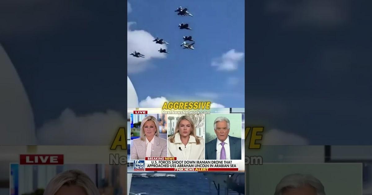 TRUMP'S MILITARY SHOOTS DOWN Iranian Drone Targeting U.S. Aircraft Carrier – America First DEFENSE in Action