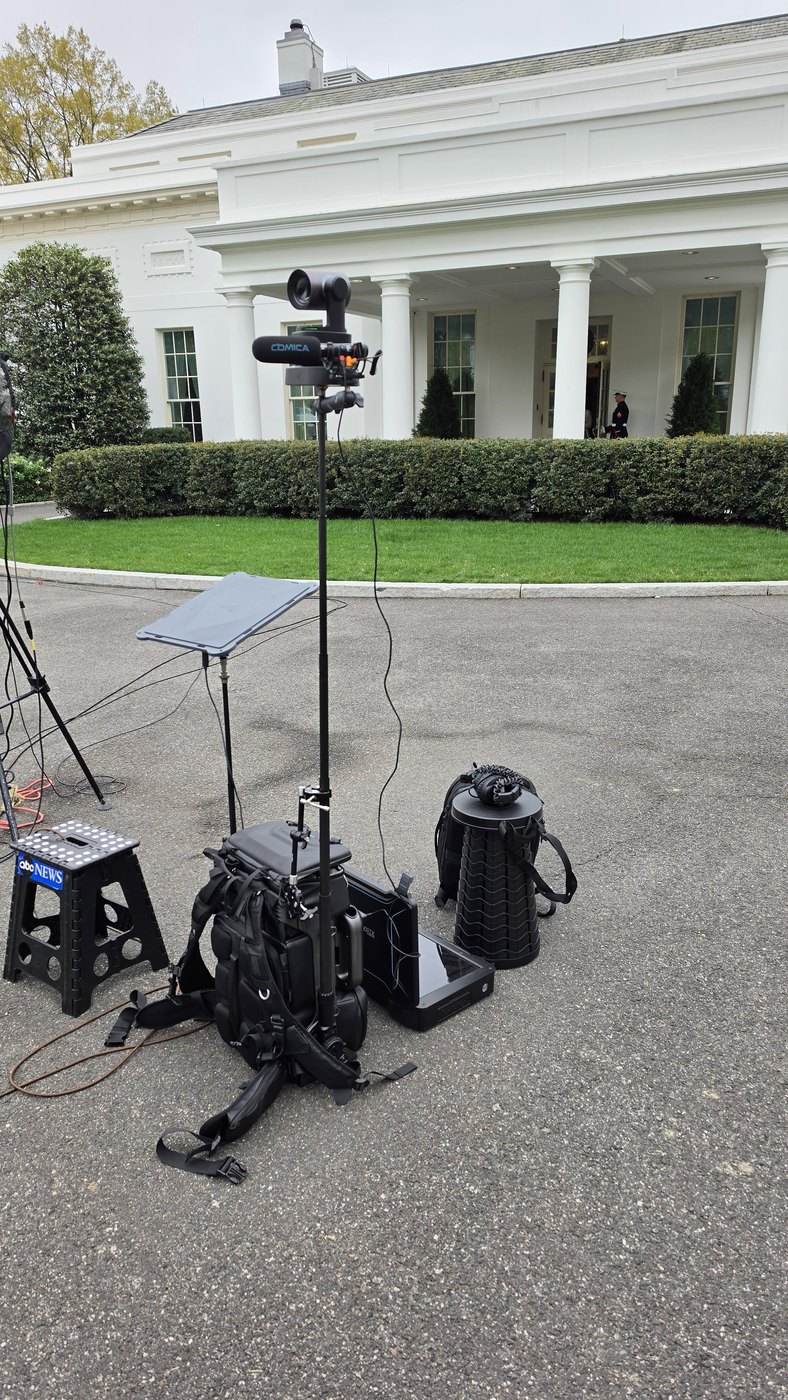 Next News Network live feed rig at the White House