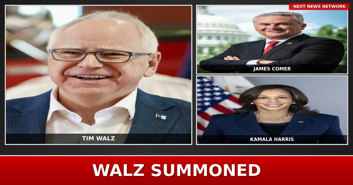 HOUSE OVERSIGHT DEMANDS Walz Testify on Minnesota FRAUD SCANDAL