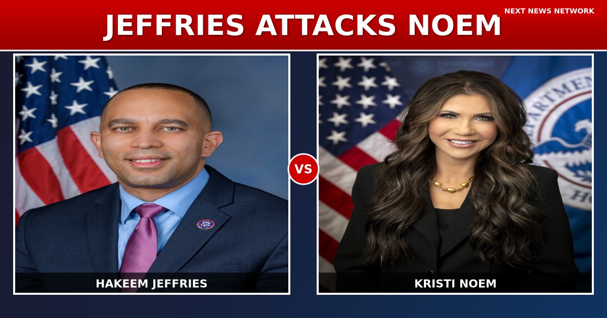 DERANGED Hakeem Jeffries ATTACKS DHS Secretary Noem Over ICE Operation - Democrats Choose CRIMINALS Over Law Enforcement