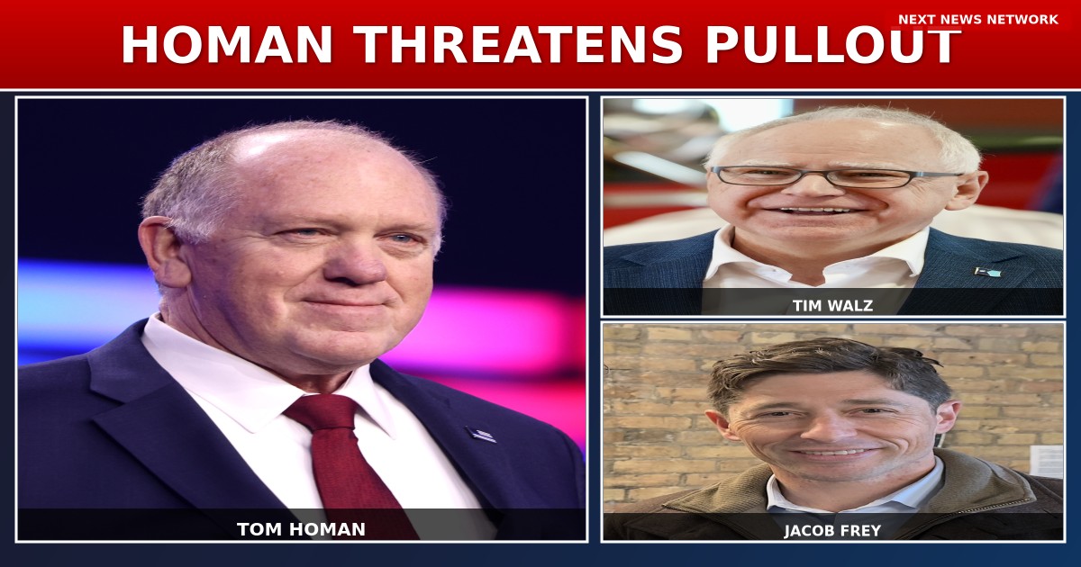 BREAKING: Border Czar Tom Homan CALLS OUT Minneapolis Democrats - 'I'll Pull ICE Real Quick'
