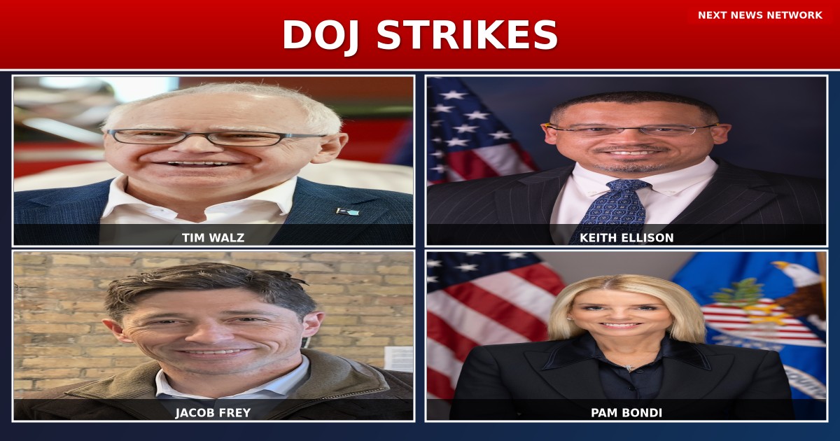 TRUMP'S DOJ STRIKES: Walz, Ellison, Minneapolis Mayor Hit with SUBPOENAS Over ICE Obstruction
