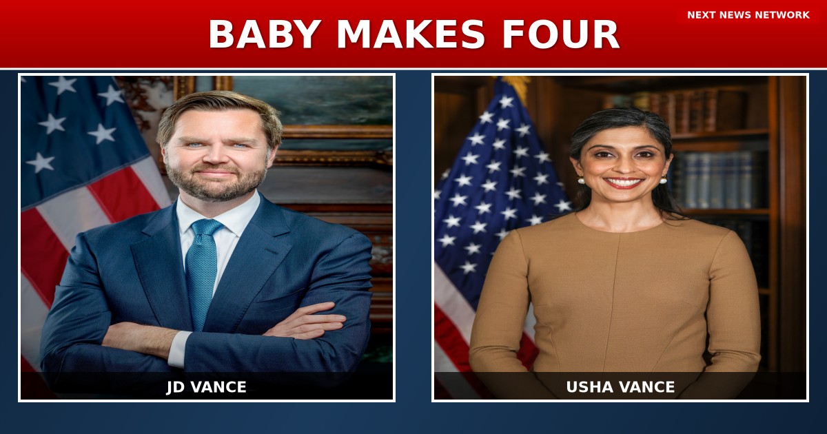BLESSED: VP JD Vance and Wife Usha Expecting Fourth Child - MAGA Family Values on Full Display
