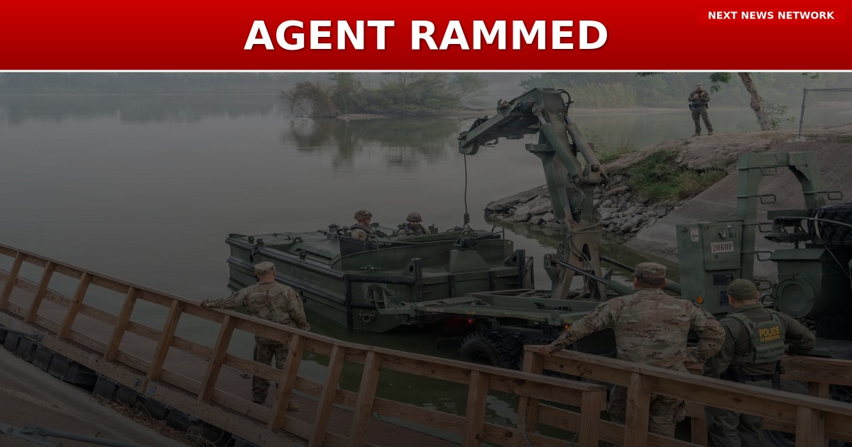 BREAKING: Border Patrol Officer RAMMED by Illegal Alien Human Smuggler in California - This is Biden's America