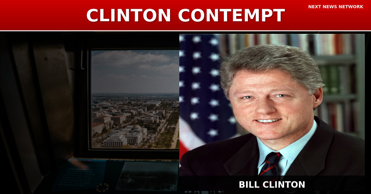BOMBSHELL: Nine DEMOCRATS Break Ranks to Hold Bill Clinton in CONTEMPT Over Epstein Probe