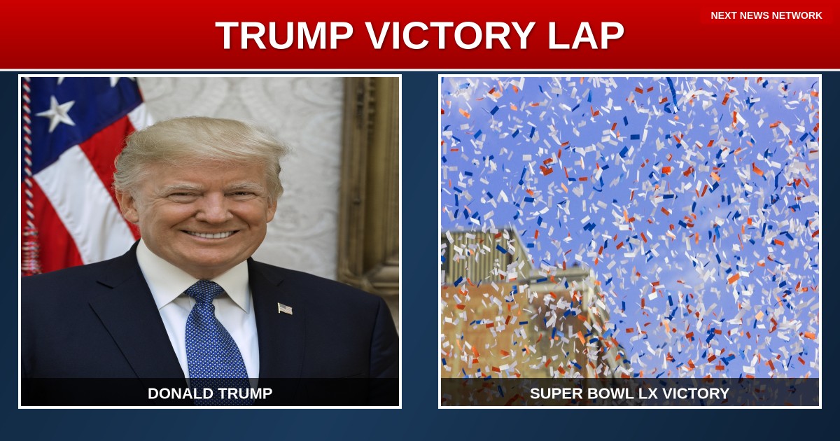 TRUMP Takes VICTORY LAP at Super Bowl LX as America Celebrates Under Strong Leadership