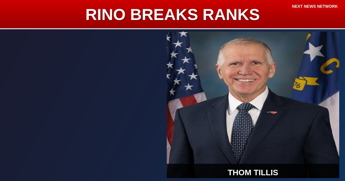 RINO Tillis BREAKS With Trump Again, Protects Democrats From 'Illegal Orders' Charges