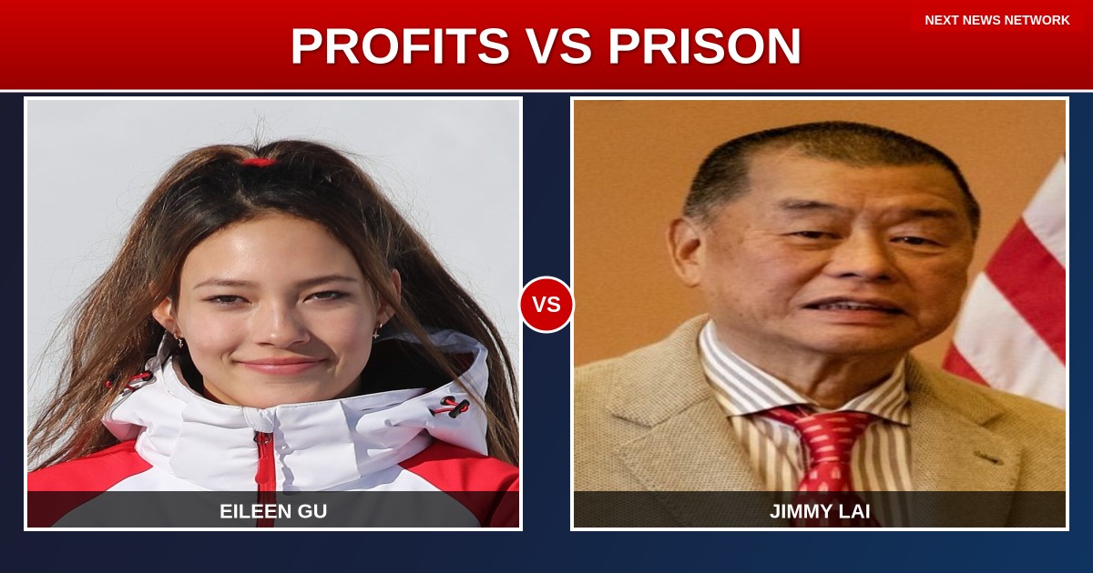EXPOSED: Olympic Star Eileen Gu Profits From CCP While Hero Jimmy Lai ROTS in Chinese Prison