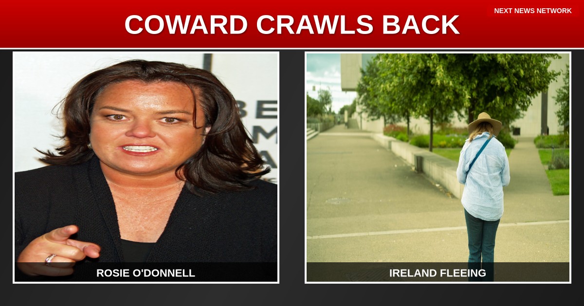COWARD ALERT: Rosie O'Donnell Sneaks Back to America After Fleeing Trump - Tests if It's 'Safe'