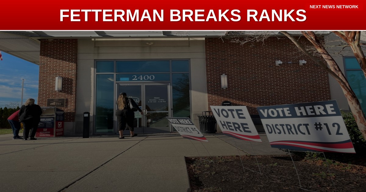 BREAKING: Democrat Fetterman BREAKS Ranks, Backs Voter ID as '84% of Americans' Demand Election Integrity