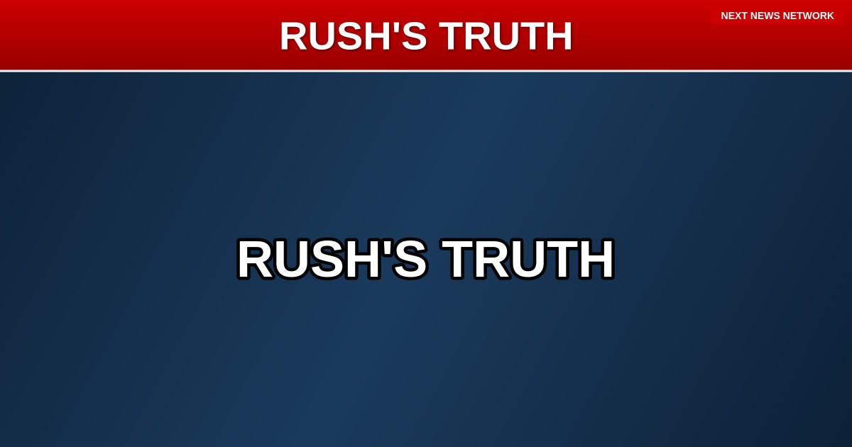 REMEMBER THE KING: Rush Limbaugh's TIMELESS Lesson on Truth Cuts Through Liberal Word Games
