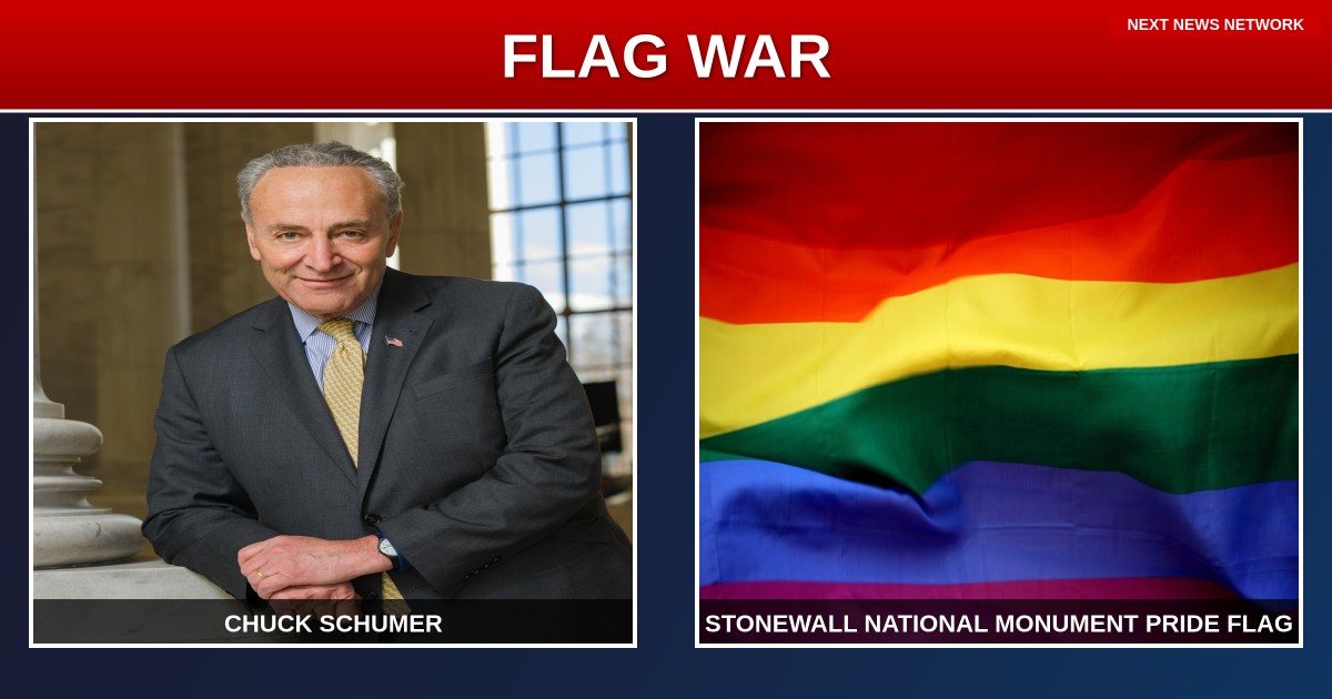 DISGRACEFUL: Schumer Wants Pride Flag to Have SAME Status as American Flag