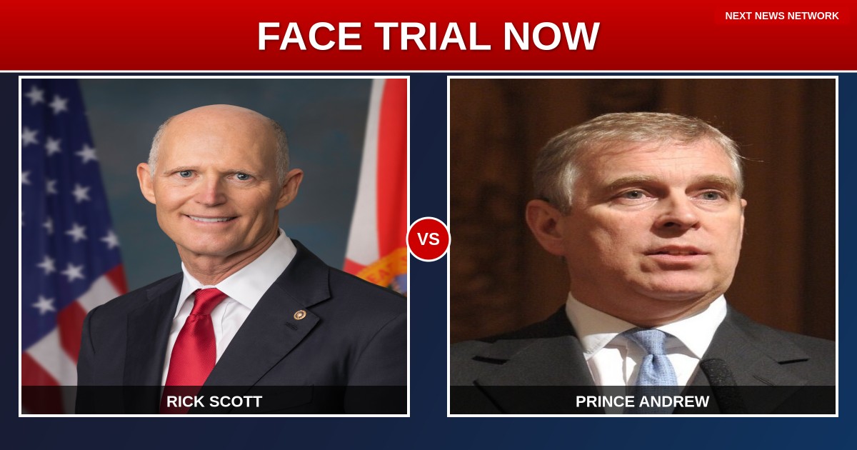 JUSTICE DEMANDED: Rick Scott Says Prince Andrew 'ABSOLUTELY' Must Face US Trial in Epstein Case