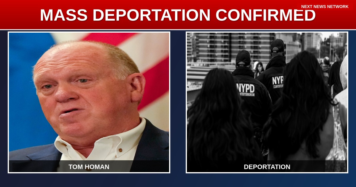 BREAKING: Border Czar Tom Homan Confirms MASS DEPORTATION Operations Will Proceed