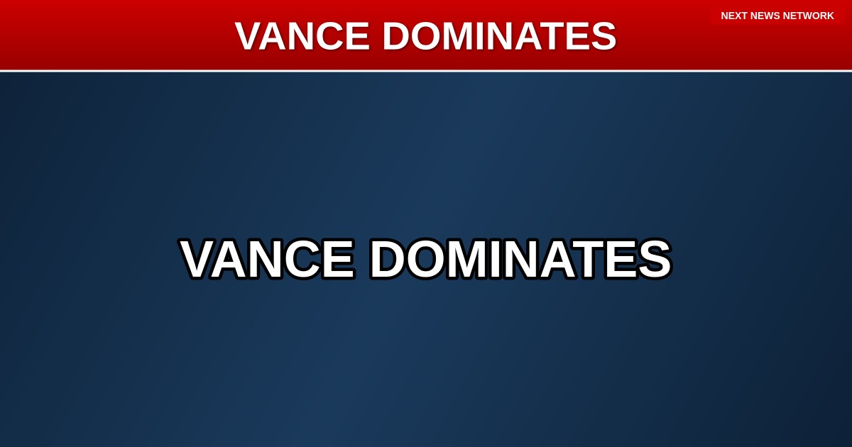 FUTURE PRESIDENT? JD Vance DOMINATES Early 2028 Field as VP Flexes Political Muscle