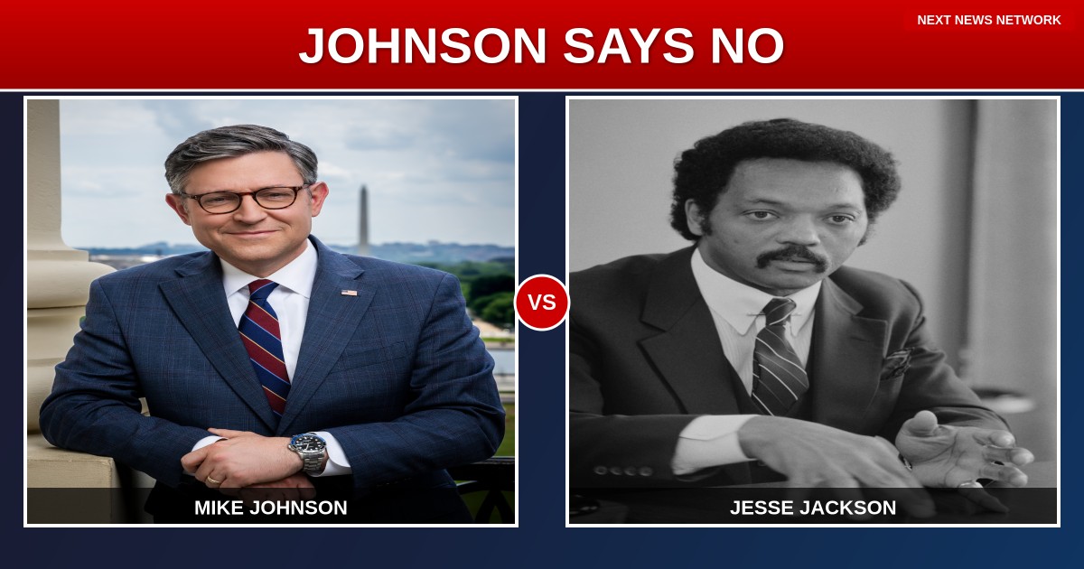 Speaker Johnson DENIES Jackson Family Capitol Honor - Finally, Someone Says NO to Democrat Privilege