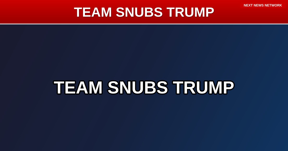 SNUBBED: US Women's Hockey Team REJECTS Trump's State of the Union Invitation