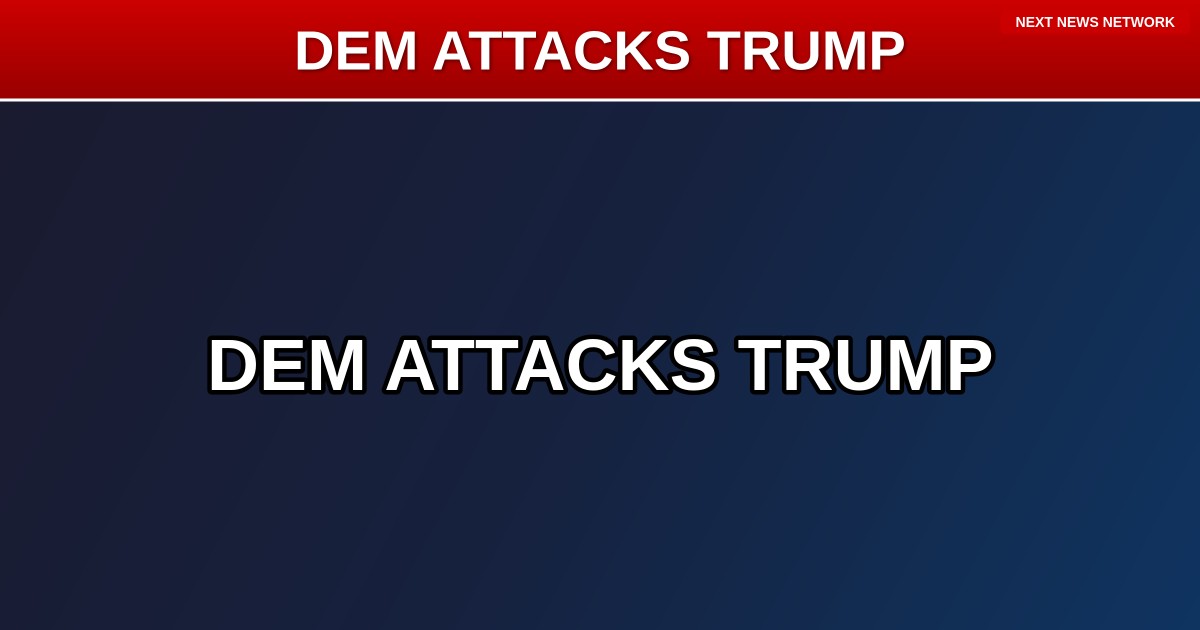 DESIGNATED SURVIVOR: Dem Rep Already ATTACKING Trump Ahead of State of the Union