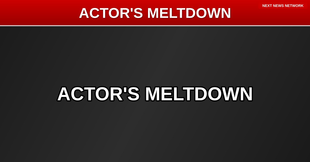 MELTDOWN: De Niro CRIES On Air About Trump, Says He'll 'Never Leave' Office