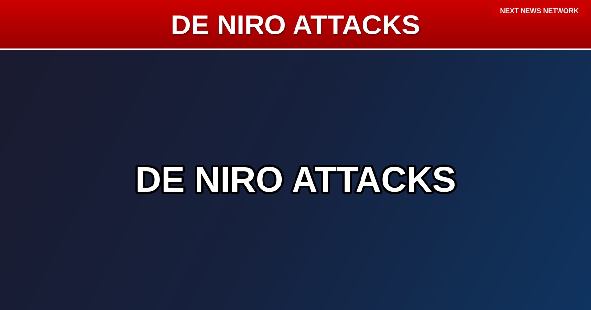 UNHINGED: Robert De Niro Calls Democratically Elected Trump 'Enemy,' Urges Americans to 'Resist' Commander-in-Chief