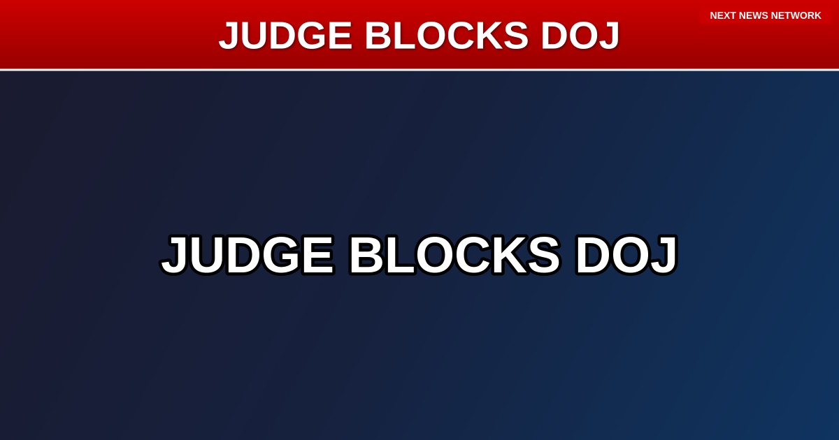 FEDERAL JUDGE BLOCKS DOJ From Searching Reporter's Seized Devices - Deep State Fishing Expedition HALTED