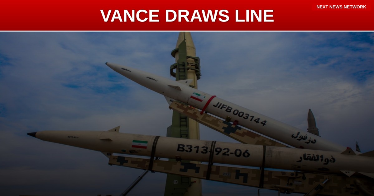 VANCE DRAWS RED LINE: 'No Chance' America Gets Dragged Into Iran War Under Trump